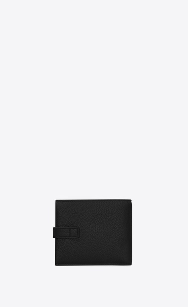SAINT LAURENT Sac de jour SLG Homme portefeuille east/west sac de jour en cuir texturé noir b_V4